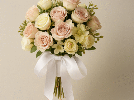 Simple pink and white bouquet
