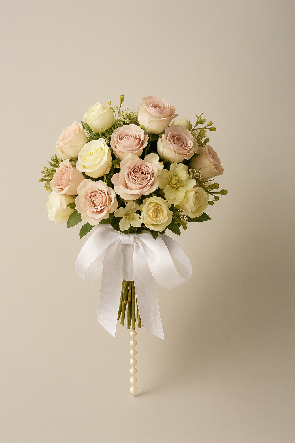 0024213a-c38a-48d8-b746-94e9f0ecb6e1 Simple pink and white bouquet - 图片 1