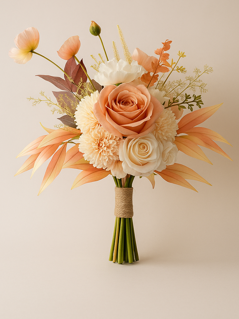 264e3e1f-9ccb-4870-8117-22d4bb3518e5 Pink and Orange Romantic Bouquet - 图片 1