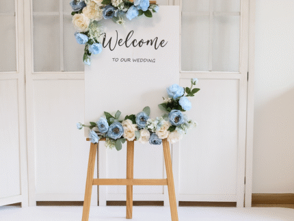 Blues Wedding Welcome Sign Set