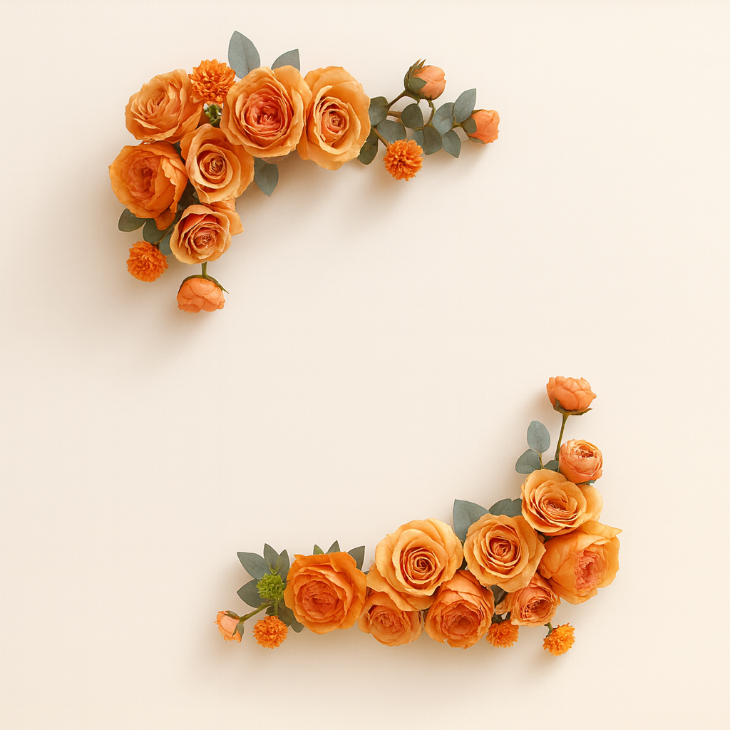 8c05b7f5-200d-4234-8cae-9e2a8b53afa8 Warm Orange Wedding Welcome Sign Set - 图片 4