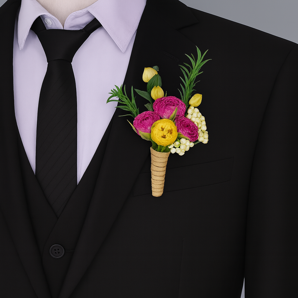 c4f0d26e-df35-440e-8599-3270e64ce320 Colorful men's corsage - 图片 1