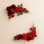 Red Rhythm Wedding Welcome Sign Set - 图片 3