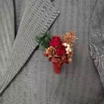 Retro Red Men's Corsage