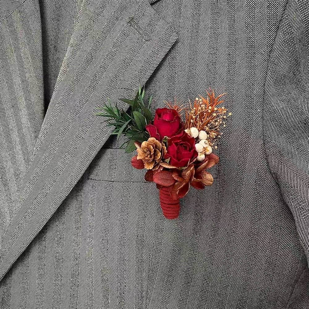 微信图片_20250912142546_110_1 Retro Red Men's Corsage - 图片 1