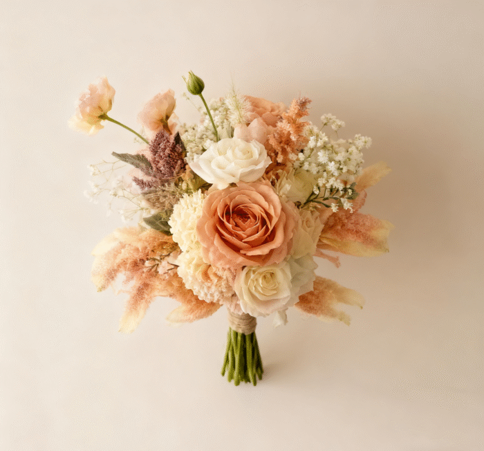 Pink and Orange Romantic Bouquet - 图片 4